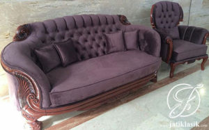 Set Sofa Angsa Ukir Jati Mewah