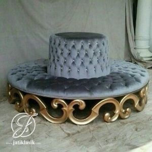 Sofa Donat Jati Ukir Modern