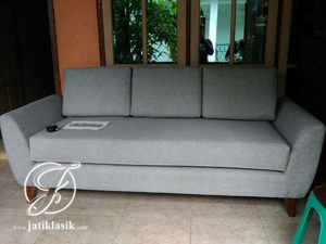 Sofa Single Minimalis Jati Mewah