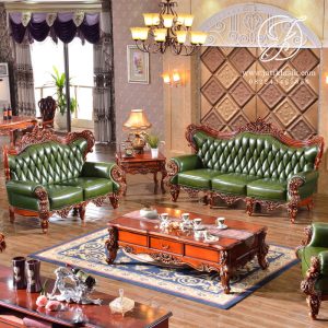 Sofa Tamu Jati Ukir Jepara Mewah Mia