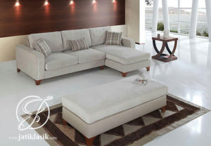 Sofa Tamu L Spanyol Kayu Jati