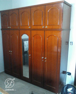 Almari Pakaian 5 Pintu Jati Minimalis