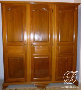 Almari Pakaian Minimalis Modern 3 Pintu
