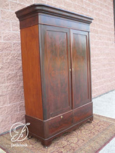 Lemari Pakaian Minimalis Jati Klasik 2 Pintu