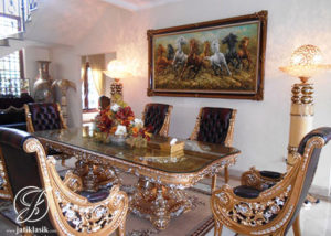 Set Meja Makan Jati Raffi Ahmad