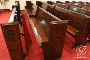 Bangku Kursi Gereja Minimalis Jati Mewah