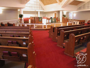 Bangku Kursi Gereja Modern Jati Jepara