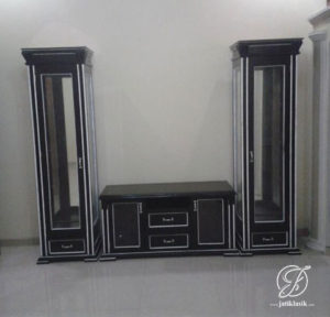 Set Bufet TV Minimalis Modern Jati Jepara