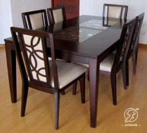 Set Kursi Makan Jati Minimalis Madera