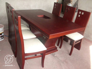 Set Kursi Makan Jati Minimalis Modern