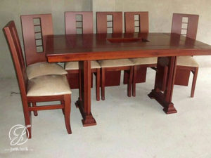 Set Kursi Makan Mewah Jati Minimalis