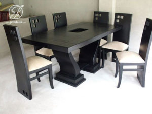 Set Kursi Makan Modern Jati Minimalis