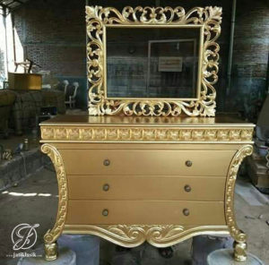 Set Meja Konsul Jati Ukir Modern