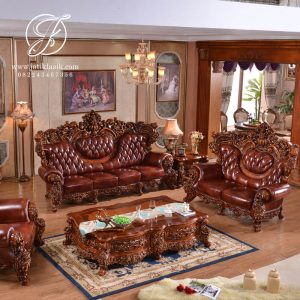 Sofa Tamu Ukir Mewah Jati Jepara Alice