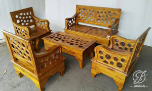 Kursi Tamu Minimalis Donat Jati Modern