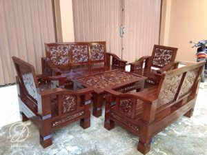 Kursi Tamu Minimalis Flamboyan Ukir Jepara