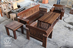 Kursi Tamu Minimalis Jati Antik