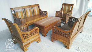 Kursi Tamu Minimalis Jati Bagong Koin