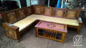 Kursi Tamu Sudut Minimalis Ukir Gran Max