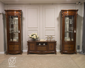 Set Bufet TV Angelina Jati Ukir Klasik