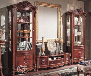 Set Bufet TV Jati Mewah Ukir Aleksandria