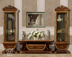 Set Bufet TV Jati Ukir Royal Princess