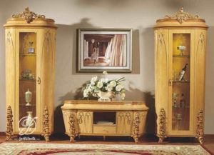 Set Bufet TV Klasik Jati Cleopatra Mewah