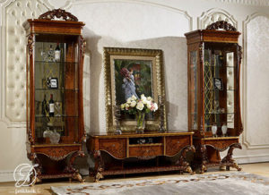 Set Bufet TV Klasik Jati Ukir Royal