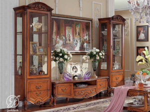 Set Bufet TV Klasik Jati Ukir Rubles