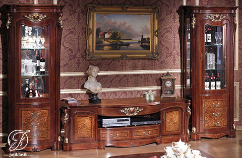 Set Bufet TV Klasik Jati Ukir Vilga