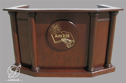 Mimbar Gereja Jati Mewah Minimalis Modern