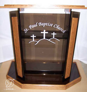 Mimbar Gereja Kaca Minimalis Modern