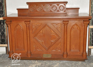 Mimbar Gereja Minimalis Ukir Jati Jepara