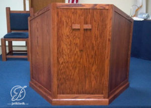 Mimbar Gereja Simpel Jati Minimalis