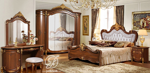 Kamar Set Jati Ukir Eliana Klasik