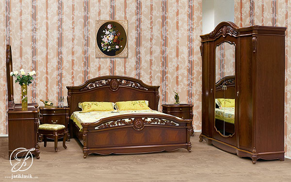 Jual Kamar Set Jati Ukir Josephine Classic  Jati Klasik