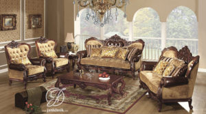 Kursi Sofa Tamu Klasik Jati Ukir Kantsler