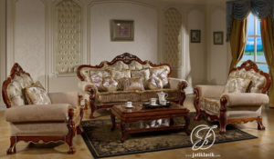 Kursi Sofa Tamu Klasik Jati Ukir Madeira