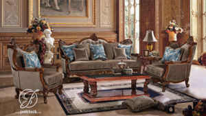 Kursi Sofa Tamu Klasik Jati Ukir Nensi