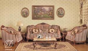 Kursi Sofa Tamu Klasik Jati Ukir Odisey