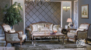 Kursi Sofa Tamu Klasik Jati Ukir Romeo