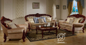 Kursi Sofa Tamu Klasik Jati Ukir Seyko