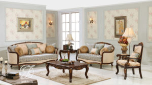 Kursi Tamu Sofa Klasik Jati Ukir Perancis