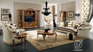 Kursi Sofa Tamu Jati Ukir Barocco Modern