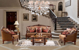 Kursi Sofa Tamu Jati Ukir Colibi Klasik