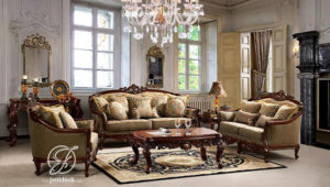 Kursi Sofa Tamu Jati Ukir Virgin Klasik