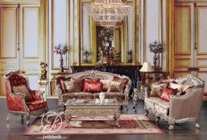 Kursi Sofa Tamu Klasik Jati Ukir Ornela