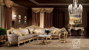 Kursi Sofa Tamu L Jati Algedra Klasik