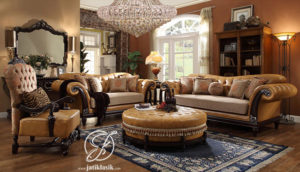 Kursi Sofa Tamu Ukir Jati Truvala Klasik