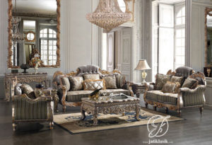 Kursi Sofa Tamu Ukir Klasik Jati Serly